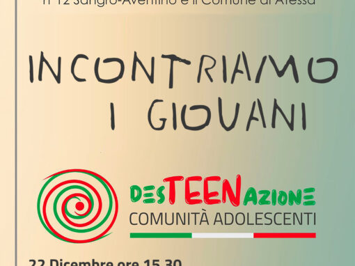 INCONTRIAMO i GIOVANI – 22 DICEMBRE 2025 INCONTRIAMO i GIOVANI – 22 DICEMBRE 2025