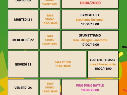 ragazzi e ragazze, si riparte!!! Attivita pomeridiane ragazzi e ragazze, si riparte!!! Attivita pomeridiane